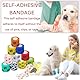 ZFRITP 12 Pcs Verband Hund,Klebeverband Selbstklebend,Selbstklebende Bandage,Elastische Selbsthaftender Verband, Vet Wrap Pet Für Katze,Hund,Handgelenk