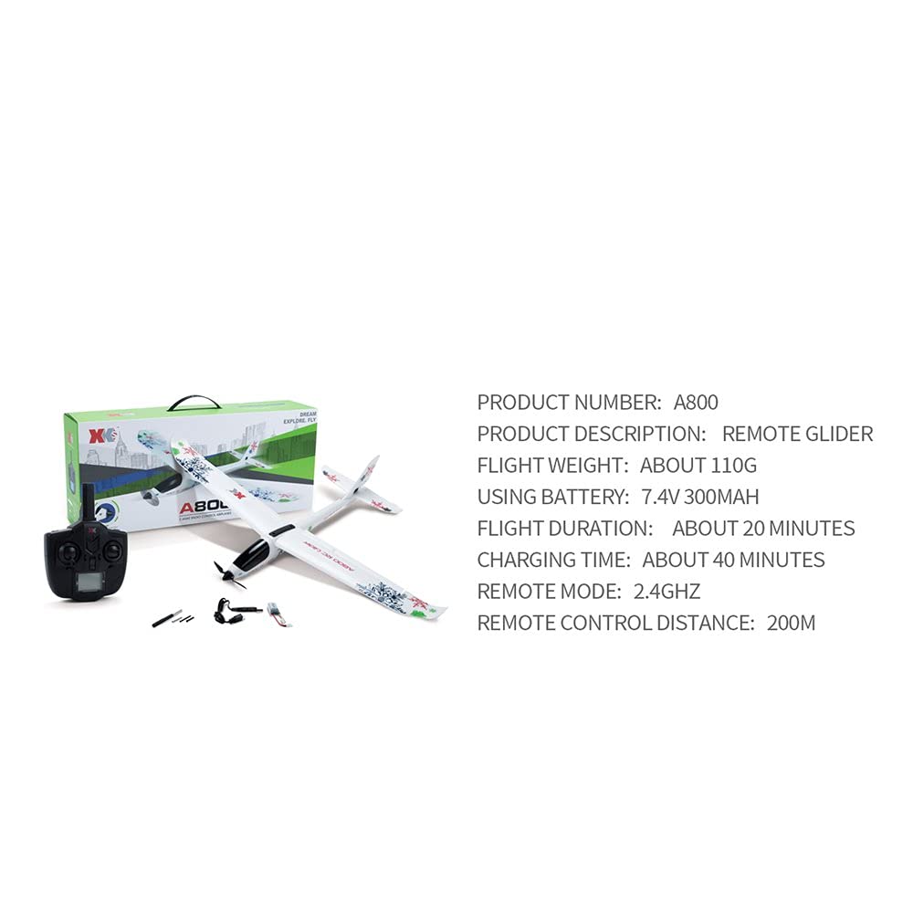 WLtoys XK A800 Stabilization RC Airplane 5CH 780mm 3D6G