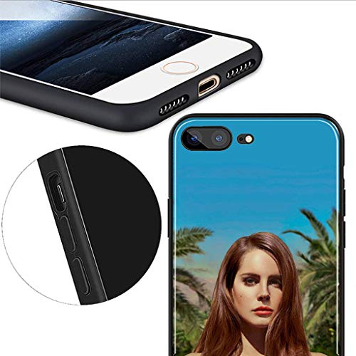 Phone Case Compatible With Iphone 12 Pro Max,Lana Del Rey Pattern Tempered Glass Back Cover Soft Tpu Anti Scratch Bumper Protective Anti-Scratch Casing #TOP5