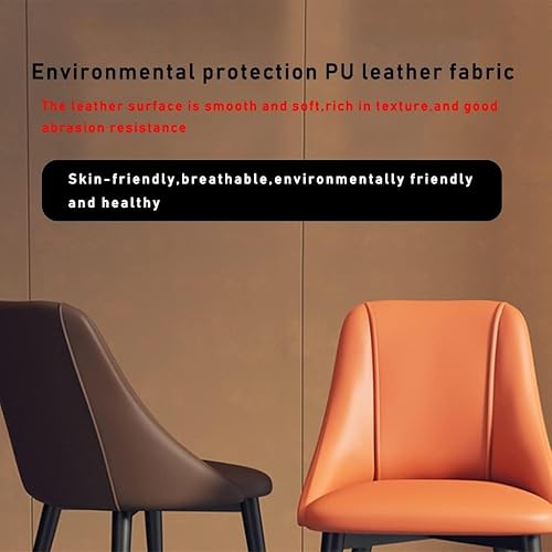 Miniatura 6 de 1 Pcs S, Pu Leather Golden Legs Modern Chairs Living Room Apartment Balcony Reception Chair Chairs,Grey-Golden Legs