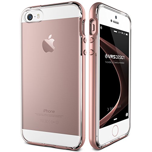 Iphone Se Case, Vrs Design [Crystal Bumper][Rose Gold] - [Clear Cover][Military Grade Protection] For Apple Iphone Se #TOP5