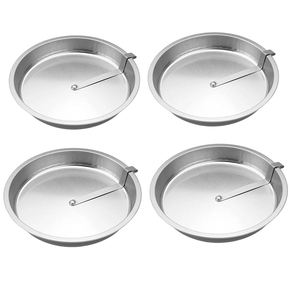 CTRLZS Tart Quiche Pie Cake Pan 4pcs 10" Nonstick Round Baking Pans Easy-Out Quick Release