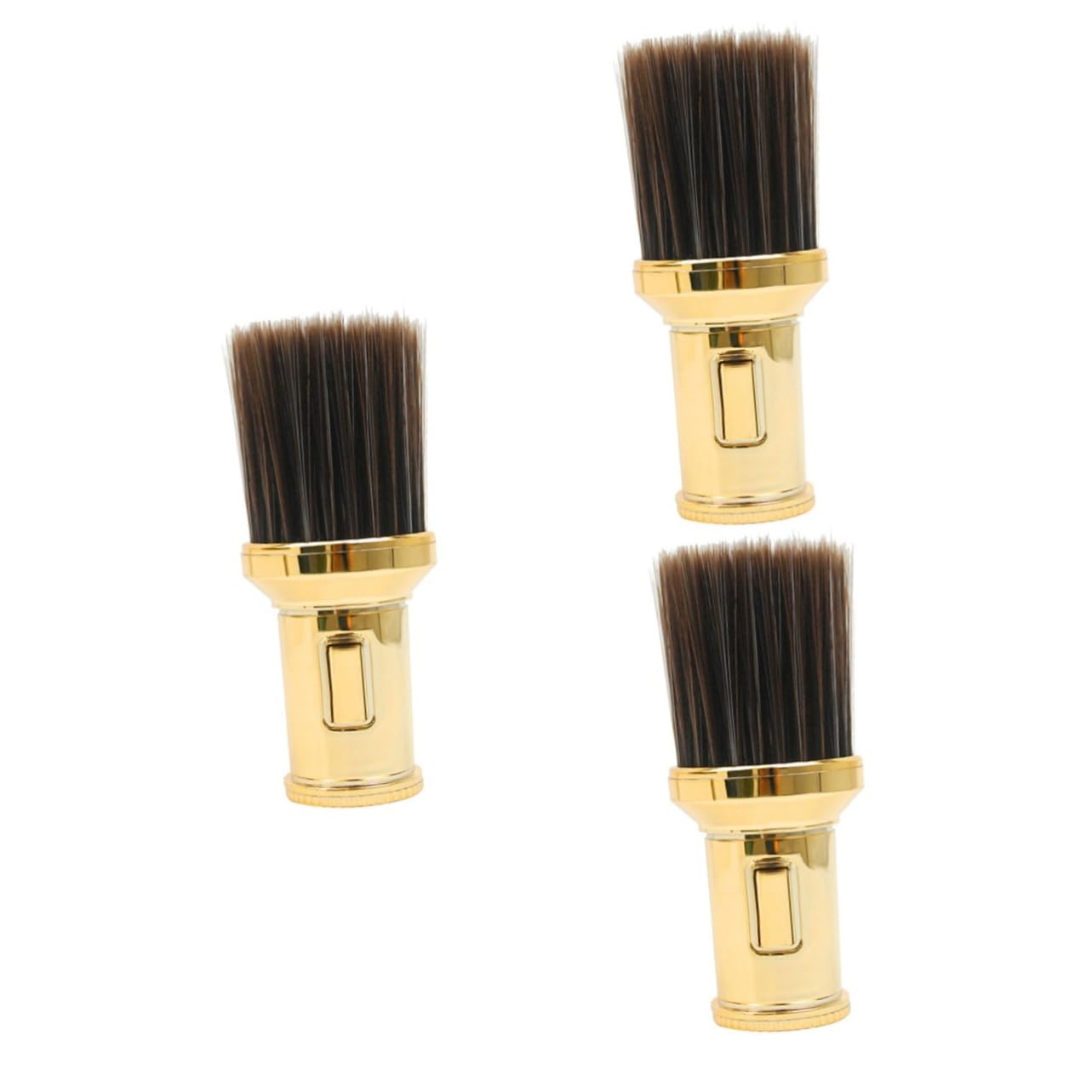 Beatifufu 3pcs Hair Removal Brush Barber Neck Duster Hair Brush for Barber Supplies Detangler