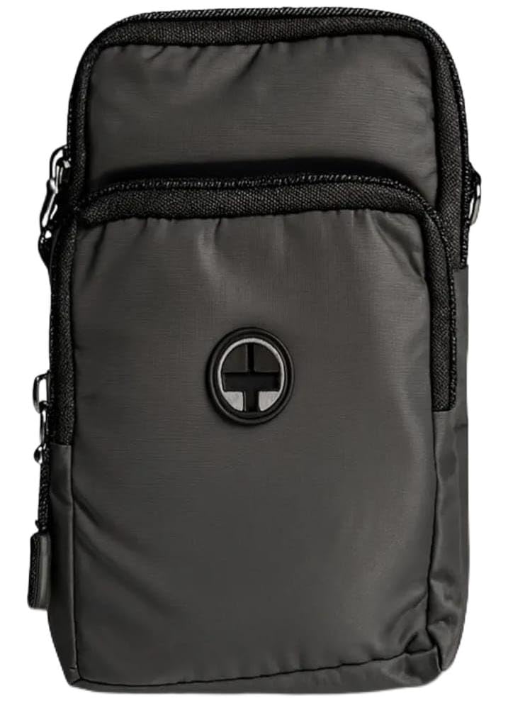 Gray Crossbody Shoulder Bag for Men and Women Lightweight Travel Sling Bag Multi Pocket Organizer Everyday Carry Bag-picture-18