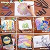 Shuttle Art 149 Piece Deluxe Art Set, Art Supplies in Wooden Case, Painting Drawing Art Kit with Crayons Colored Pencils Oil Pastels Watercolor Cakes Coloring Book Sketch Pad for Kids Adults #5