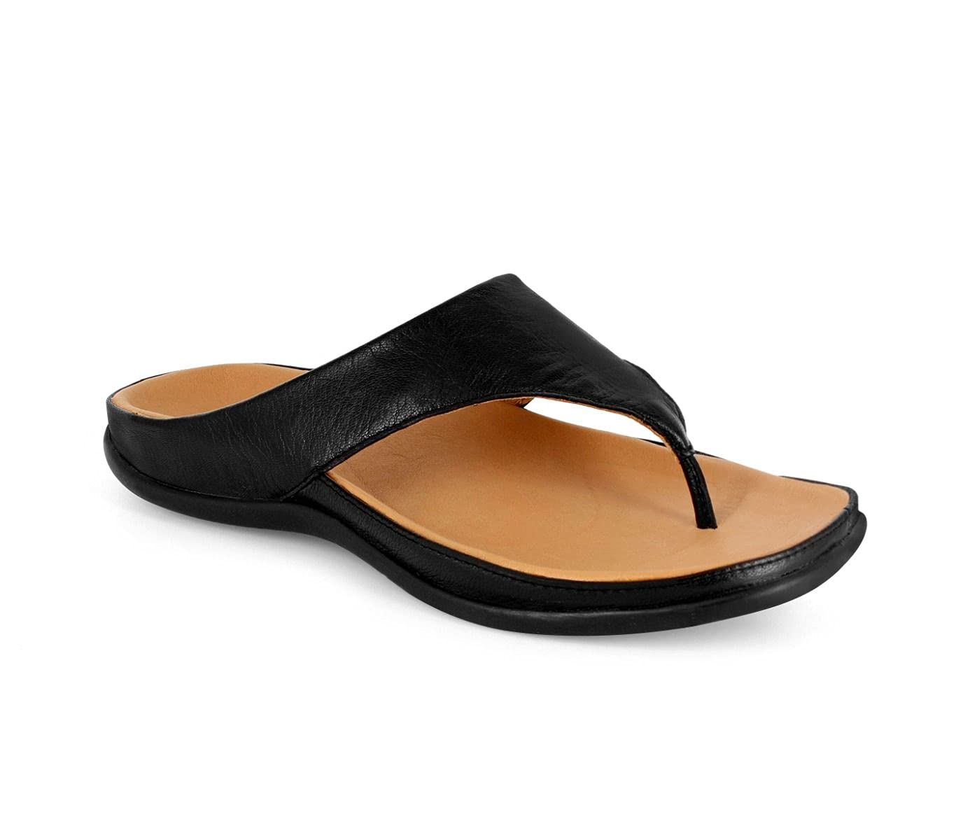 Strive® Maui Women's Comfortable Fashion Sandals, Orthopaedic | Size: UK 5 | Biomechanical | Footbed Technology | Accepted by American Podiatric Medical Association | Color: Black