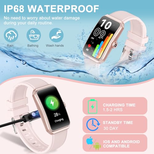 Image of Fitness Tracker with Heart Rate /Blood Oxygen /Sleep Monitor, 100+ Sports Modes Smart Watches for Women Men, Activity & Step Trackers Smart Watch for Andriod iOS Phones