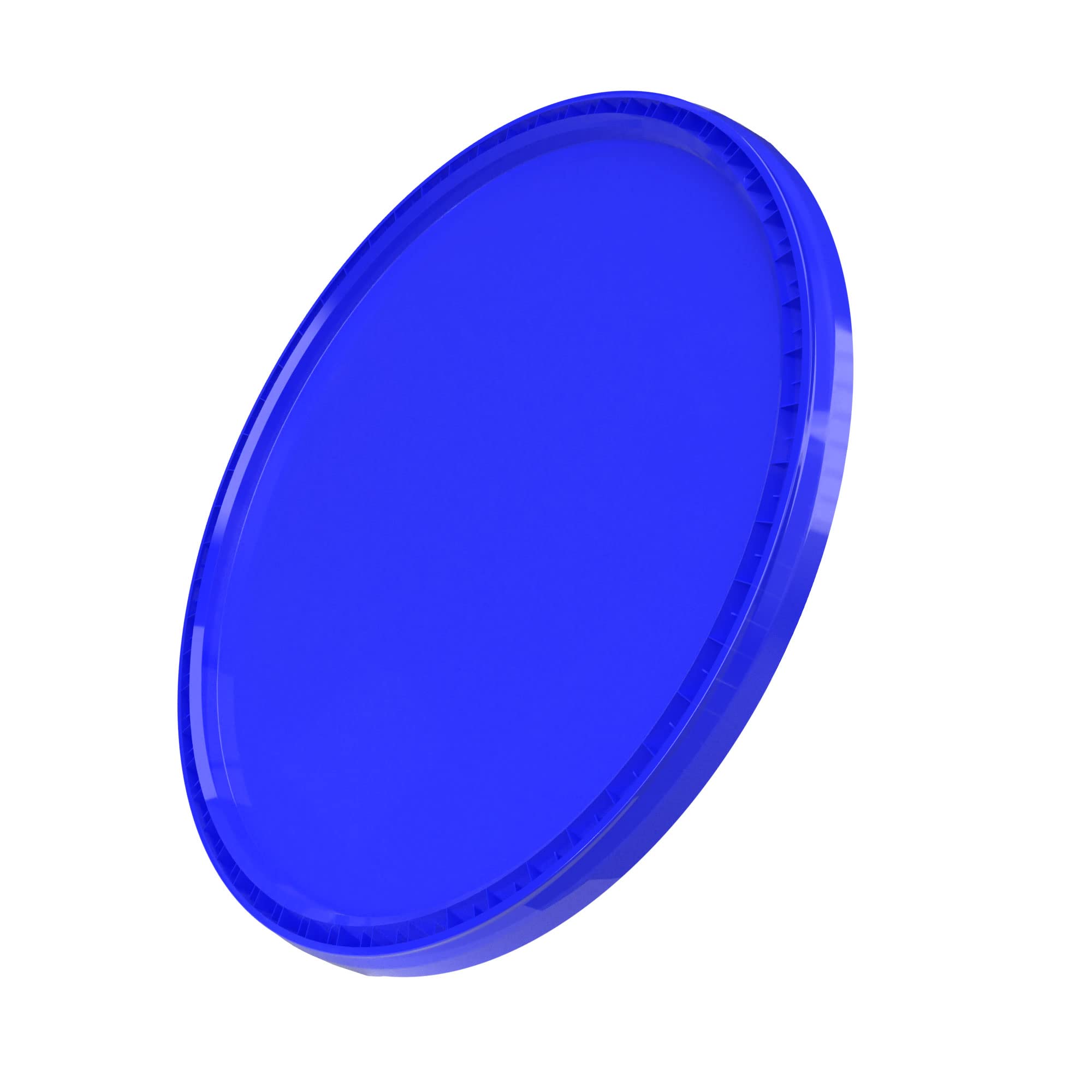 20x Cubo de plástico con tapa y asa, azul, de 16 litros - apto para alimentos, hermético y estable, baldes vacíos con asa y tapa de cierre para alimentos, productos químicos, pintura de pared