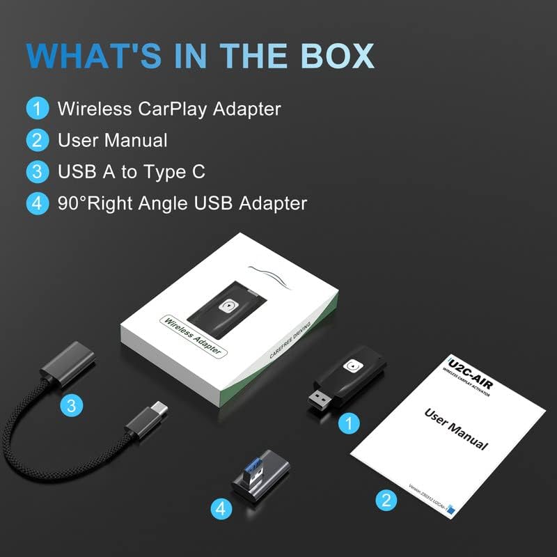 Miniatura 6 de Adaptador inalámbrico CarPlay 2023, versión más reciente compatible con iPhone, compatible con Apple iOS 12+ para automóviles CarPlay con cable OEM,