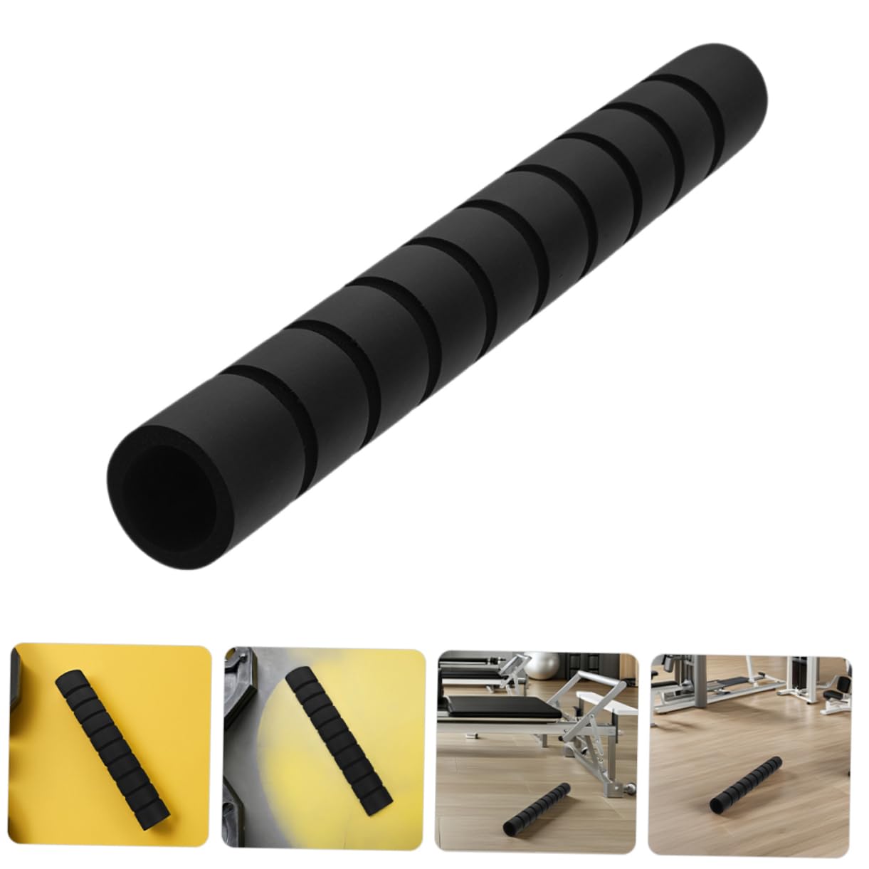 Almohadillas de Agarre Antideslizantes para Barra de Dominadas 210mm Negro 2 Piezas