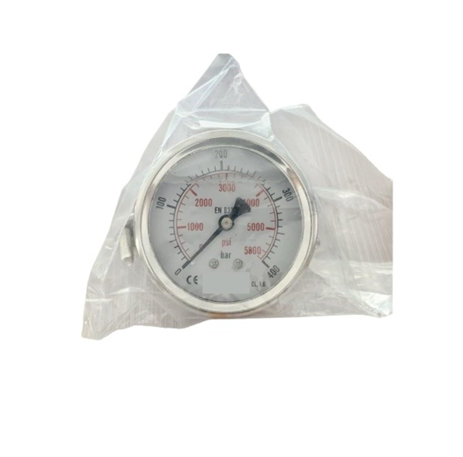 Medida del indicador de presión del acero inoxidable 400bar 5800Psi for la prueba
