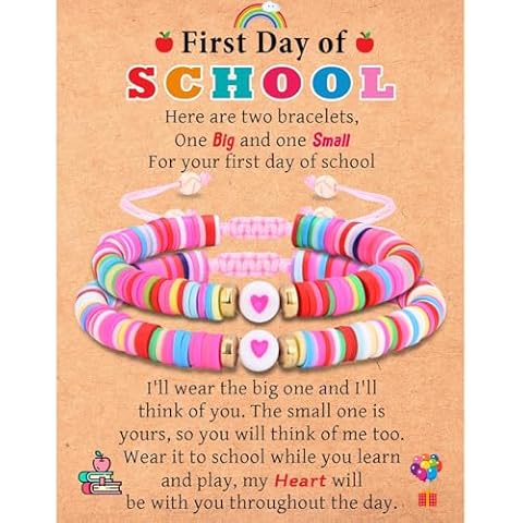 EYQV Heart Charm Bracelets for School Cover