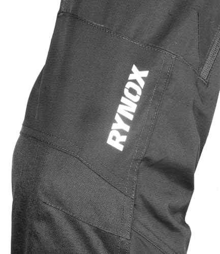 Image of Rynox Advento Pro Pants - Motorcycle Riding Pants | Impact Protection | Abrasion Resistance | Maximum Ventilation - Black, XL