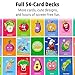 Upgraded Kids Card Games Pack, 6 Decks, Go Fish, Old Maid, Crazy Eights, Memory Match, Slap Jack, War, Playing Cards, Easter Basket Stuffers, Stocking Stuffers