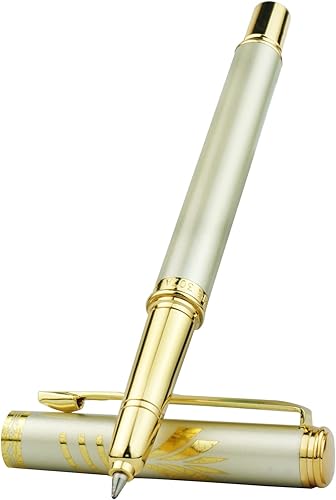 STONEGO CHANNEWER - Bolígrafo de metal para escritura suave, repuestos reemplazables para hombres, mujeres, oficina, negocios, bolígrafos metálicos