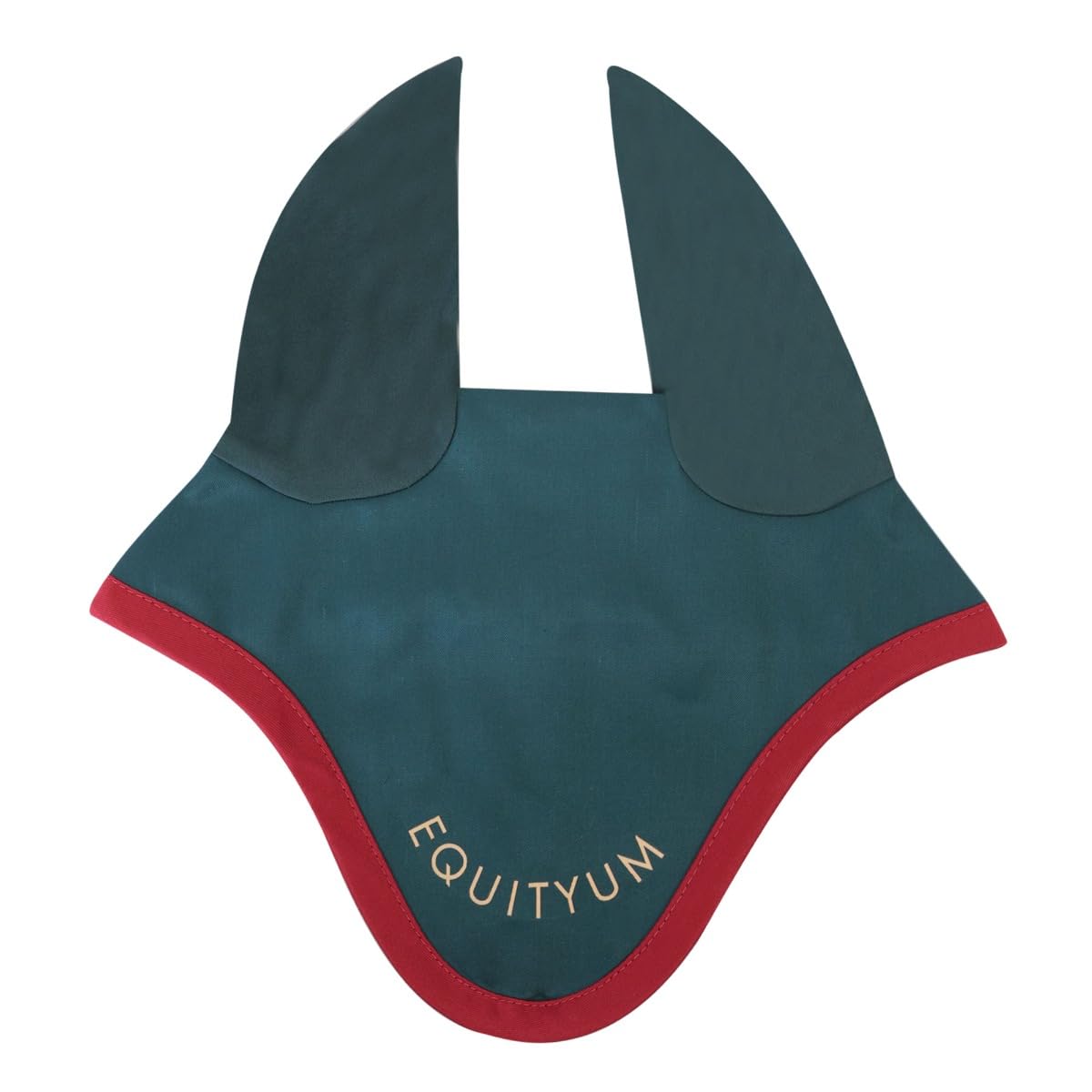 Sudadera+Gorro Logo Equityum Sally, alta calidad, diseño italiano, materiales innovadores, transpirabilidad y detalles refinados para la comodidad del caballo (verde/rojo, completo)