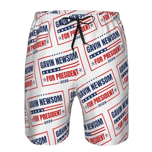 Antaa Gavin Newsom for President Swimtrunk Newsom 2028 Election Men's Beachshorts