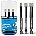 Diamond Drill Bits Set for Tile Porcelain Gres Ceramic 1/4 Inch 5/16 Inch 3/8 Inch with Quick Change Hex Shank â€“ Diamond Tile Bits Set (3Ps) GRAFF