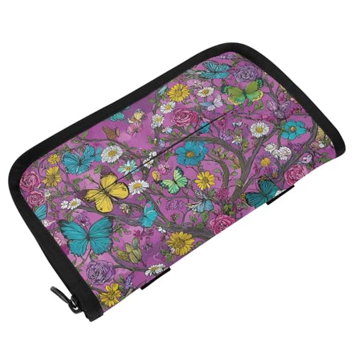 Car-Visor-Tissue-Holder-Mask-Holder-for-Car-Car-Tissue-Box-Sun-Visor-Napkin-Holder-Car-Visor-Accessories-Adjustable-Straps-Reusable-Durable-Easy-to-Install-Rose-Flowers-Butterfly-Trees-Purpl Car Visor Tissue Holder Mask Holder for Car, Car Tissue Box Sun Visor Napkin Holder Car Visor Accessories Adjustable Straps Reusable Durable Easy to Install Rose Flowers Butterfly Trees Purpl - Image 1