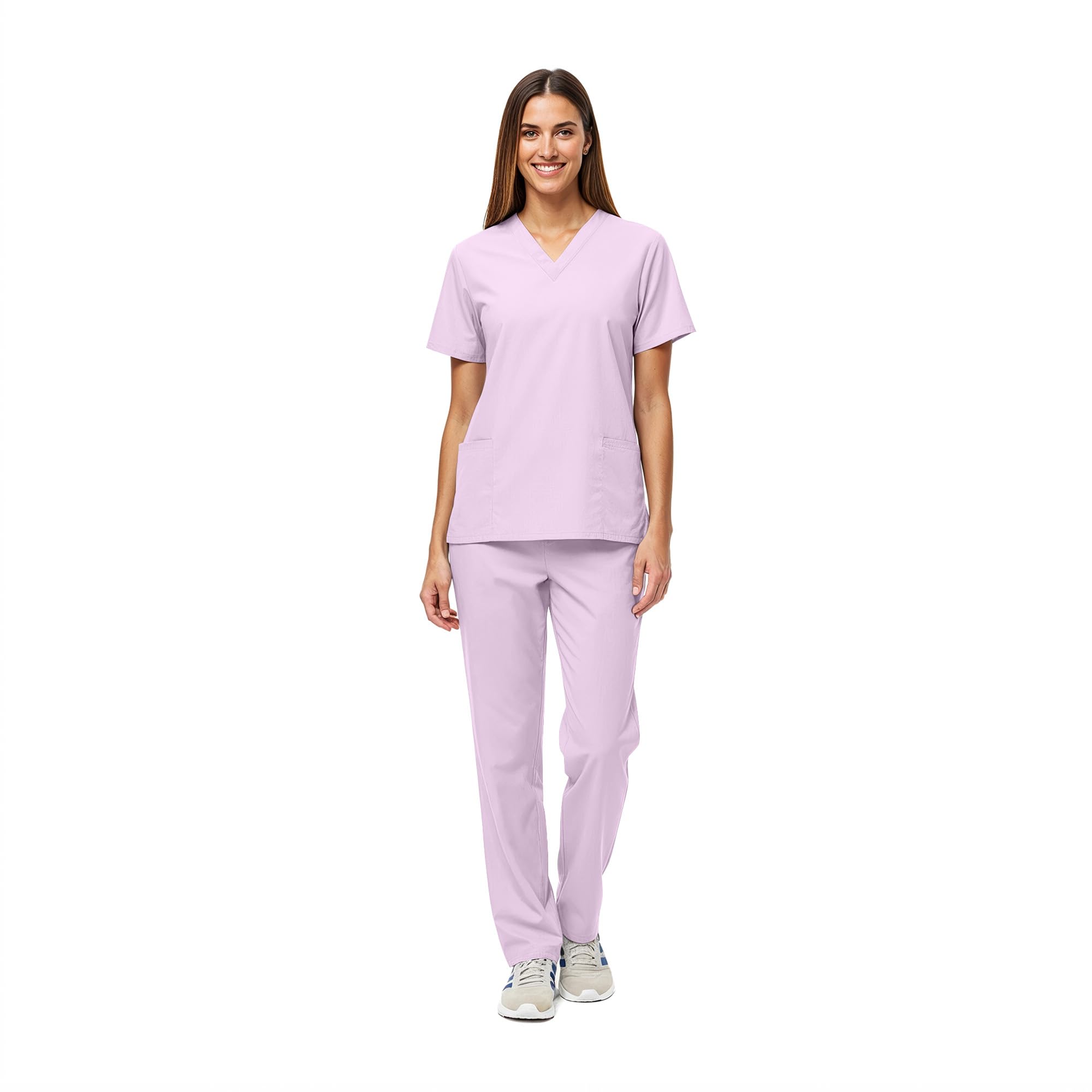 Natural Uniforms Unisex Scrub Set-Top and Pant Set (Standard Workwear Scrub Set)