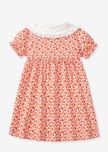 Toddler Girls' Cotton Casual Summer Dress Short Sleeve Summer Dress2