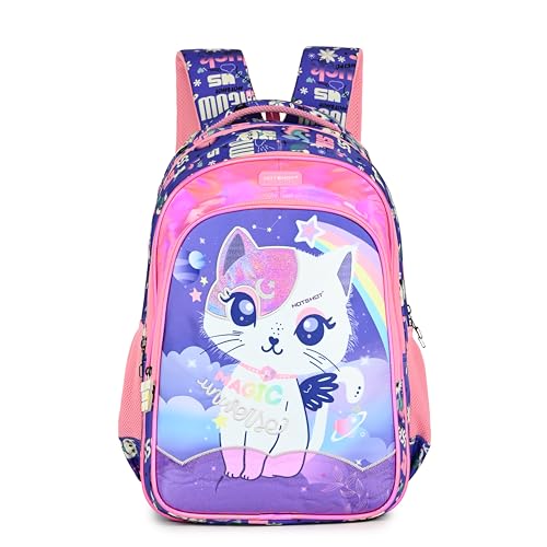 Image of HOT SHOT UNIVERSE CAT 1822|school bag for girls|bag for girls |kids school bag|18 INCH|water resistant|32L kids backpack