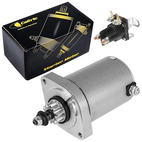 Caltric Starter and Solenoid Compatible con John Deere X300 X360 MIU10981 MIA11984 MIA11949 miniatura 1