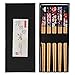 Essstäbchen, 5 Paar Stäbchen Japanisch Chopsticks Stäbchen Zum Essen Sushi Stäbchen Bambus Weihnachtsgeschenke Essstäbchen Spülmaschinenfest mit Luxuriöser Schwarz Handgemachte Baby,Schwarz günstig Kaufen-Essstäbchen, 5 Paar Stäbchen Japanisch Chopsticks Stäbchen Zum Essen Sushi Stäbchen Bambus Weihnachtsgeschenke Essstäbchen Spülmaschinenfest mit Luxuriöser Schwarz Handgemachte