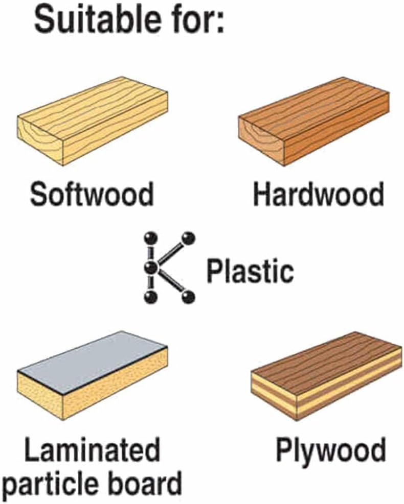 Trend Professional Jigsaw Blade - Upcut for clean face finish, pack of 5
