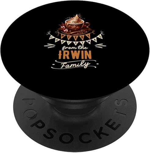 Irwin Family Christmas Costume Hot Chocolate Matching Party PopSockets Standard PopGrip