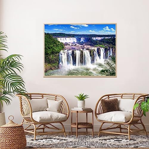 HUADADA Jigsaw puzzles for adults 1000 piece jigsaw puzzles for adults jigsaws 1000 pieces for adults Challenging Game, Iguazu Waterfalls