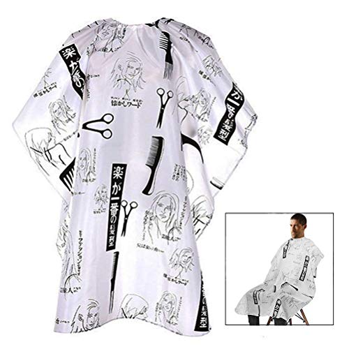 iwobi Blouse de Salon de Coiffure, Cape de Cheveux Convient aux Salons de Coiffure et de Beauté