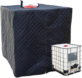 275ガロンIBCタンク用断熱カバー、ブラックトートサンシェード防水保護カバー 1000Lガーデン水タンク対応