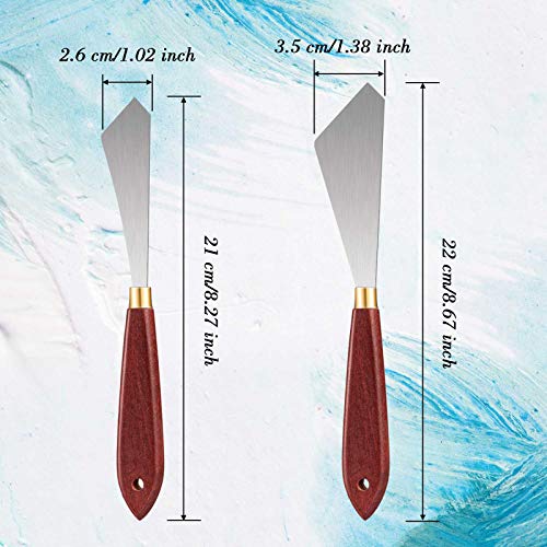 image for Honoson Painting Knife Set Painting Mixing Scraper Stainless Steel Pal