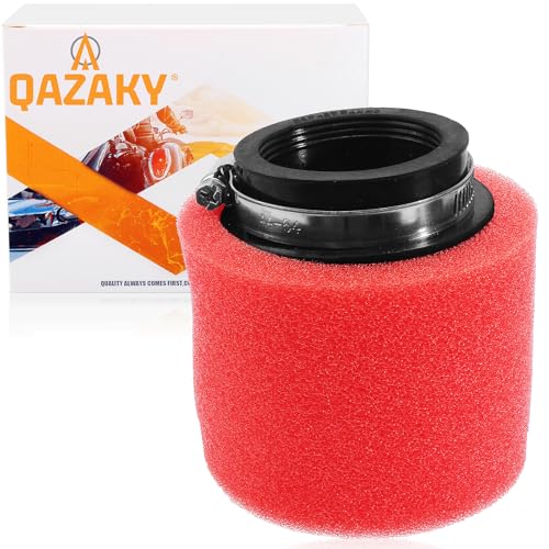 QAZAKY Filtre à Air en Mousse Rouge 50 mm 5 cm pour 50-250 cc GY6 Moto ATV Scooter Quad Go Kart Cyclomoteur Pit Dirt Racing Bike