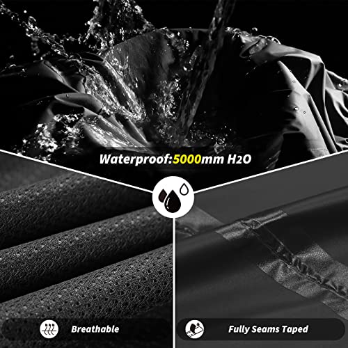 Outdoor Ventures Men's Rain Suit Waterproof Breathable Rain Gear Golf Rain Suits for Male (Rain Jackets and Pants)2