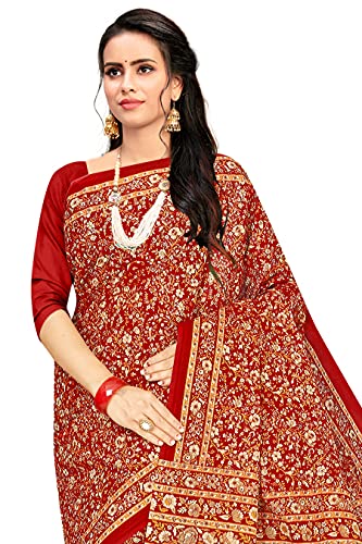 Image of TAMAIRA FASHION Mulmul Pure Cotton Saree For Woman Kalamkari Printed|Office Wear Daily Wear Sarees For Women Without Blouse Piece (Available in 9 Colours)