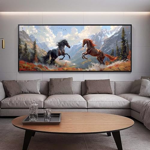 Peinture diamant broderie complet forêt XXL pour une décoration murale scintillante haut de gamme