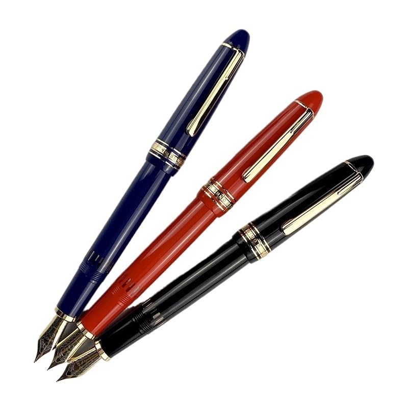 Stylo-plume à fenêtre contre les pannes d'encre pointe fine F glisse fluide