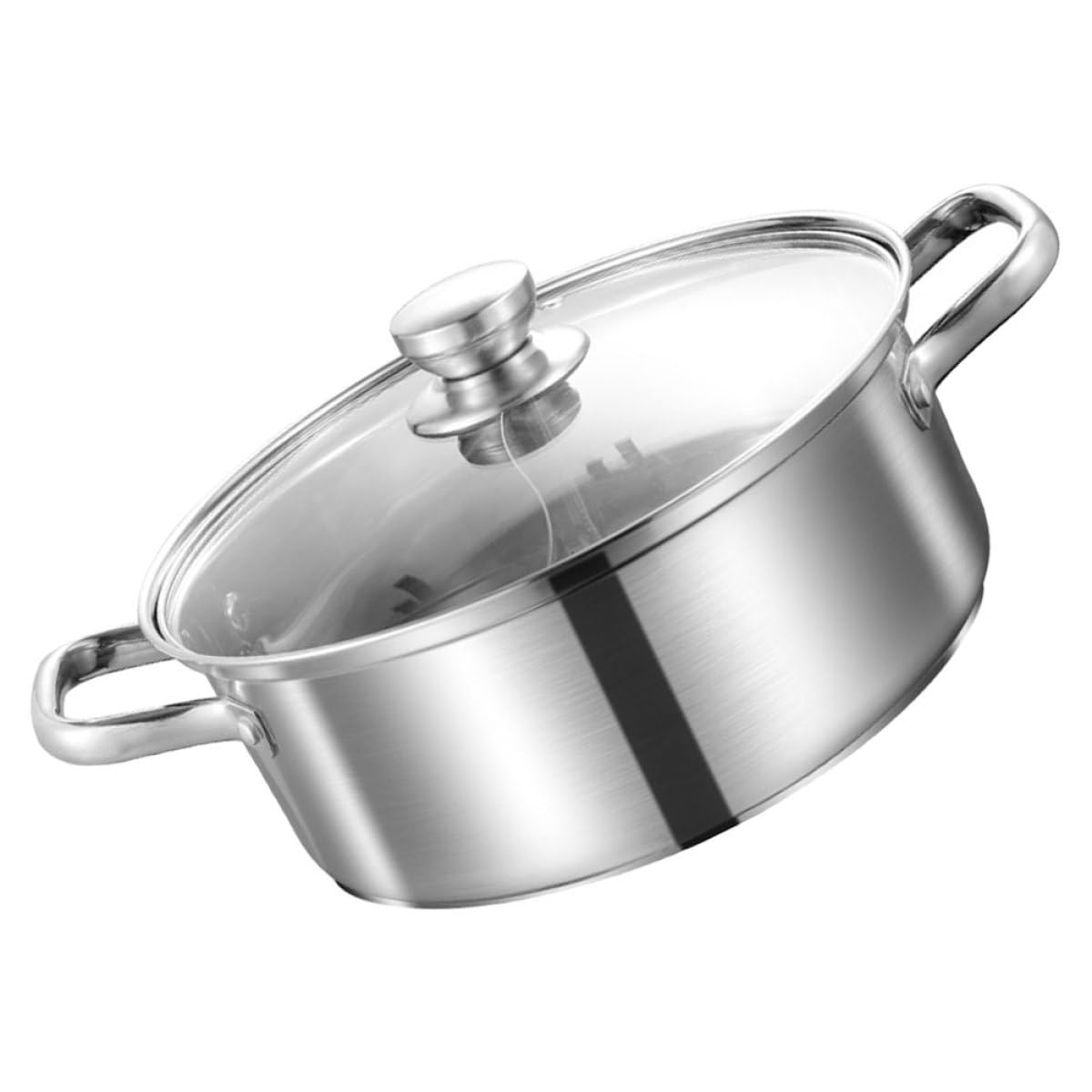 Marmite induction à fondue Yardwe en acier inoxydable pour repas de famille