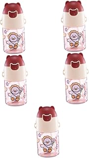 ibasenice 5 Peças Copo Graduado De Canudo Copo De Canudo Para Bebês Copos De Canudo À Prova De Derramamento Para Crianças Copo De Canudinho Com Canudo Copos De Canudinho Com Canudo Copo De