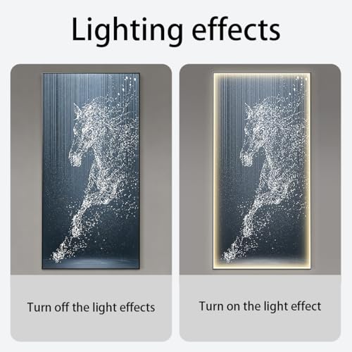 Lampe décorative moderne 3D LED tableau abstrait haut de gamme