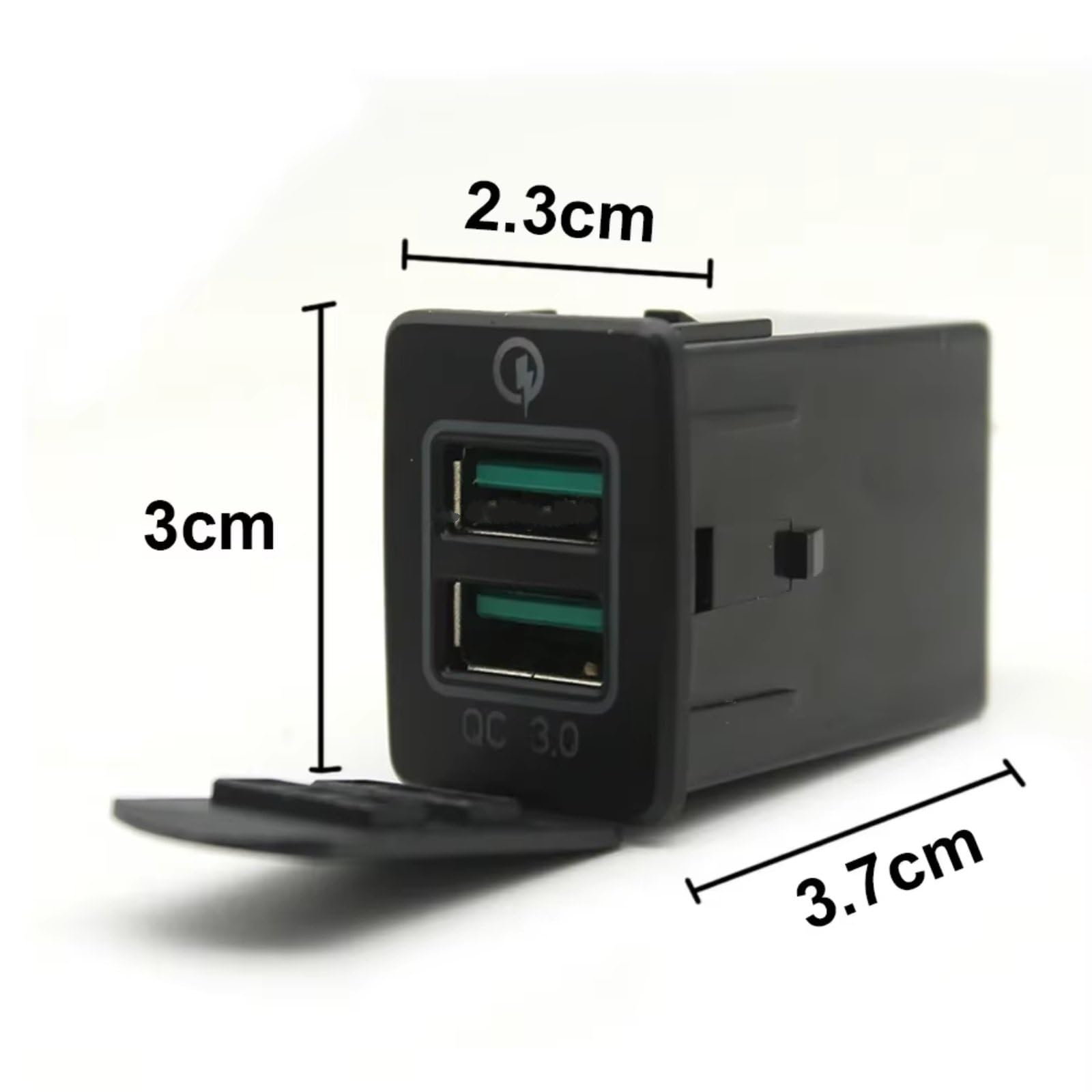 Enchufe USB Consola Compatible Con Mitsubishi Para Outlander 12V 24V Enchufe Coche QC Para Cargador Teléfono Móvil Adaptador Corriente Carga Rápida Puerto USB AUX Jack