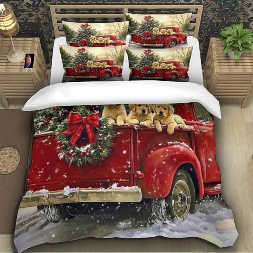 Housse de couette scène de ferme rustique pour chambre chalet chaleureuse