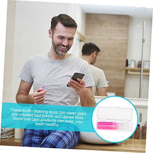 Healeved 10Pcs Escova Interdental De Limpeza Raspador De Silicone Ferramenta De Limpeza De Goma Ferr