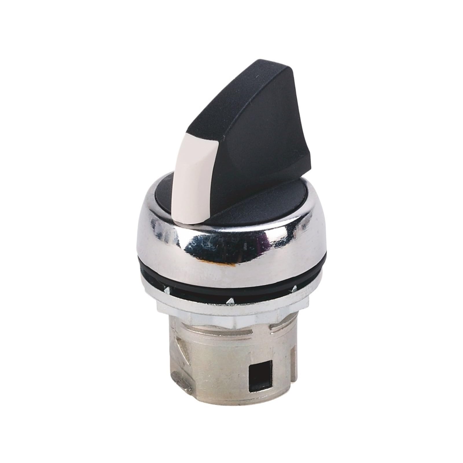 Interruptor selector Giratorio estándar Negro 800FM-SM22MX10 con Base metálica, autobloqueo de 2 Posiciones