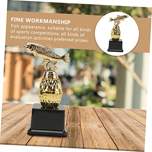 Toddmomy 2 Pçs Troféu Troféu De Pesca Modelo De Metal Suprimentos Para Festa De Natal Troféu De Reco