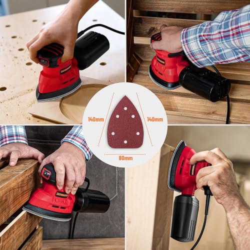 DOVAMAN 130W Detail Sander, 12000RPM Palm Sander Tool by DOVAMAN - Image 7