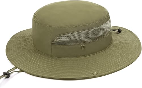 Sombrero de sol XXL de secado rápido para cabezas grandes, sombrero Boonie plegable ligero con protección UPF sombrero de senderismo de pesca