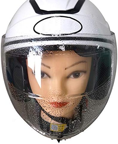 Clenp Pellicola Anti-Pioggia per Casco da Moto - 2 Pezzi Pellicola  Protettiva per Adesivo per Pellicola per Casco Anti-Nebbia Anti-Pioggia  Trasparente : Auto e Moto